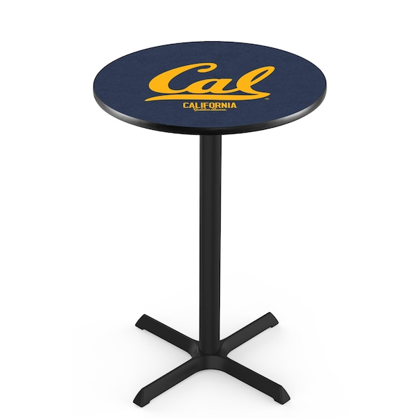 42" Blk Wrinkle Cal Pub Table